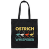 Vintage Ostrich Whisperer Retro, Love Ostrich, Retro Ostrich Canvas Tote Bag