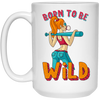 Born To Be Wild, Swag Girl, Cool Girl, American Girl White Mug