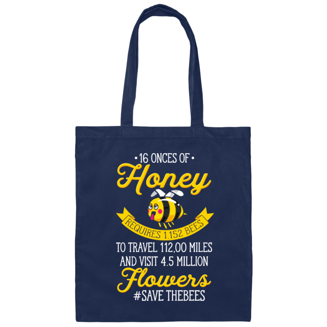 Bee Love, Save The Bees, Love All Bee, Best Bee Gift, Bee Hard Work Canvas Tote Bag