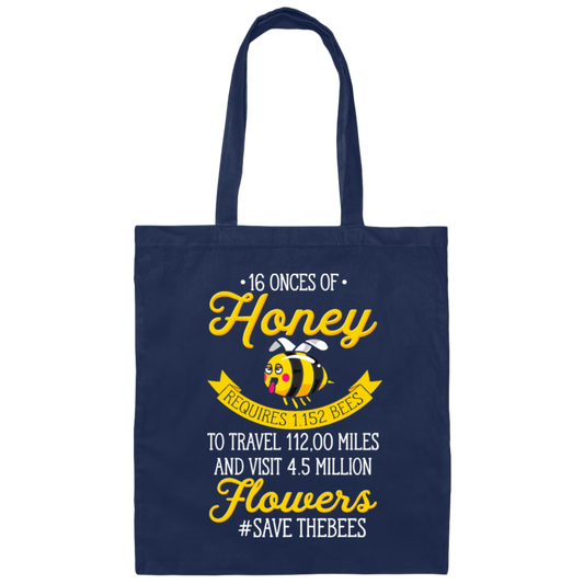 Bee Love, Save The Bees, Love All Bee, Best Bee Gift, Bee Hard Work Canvas Tote Bag