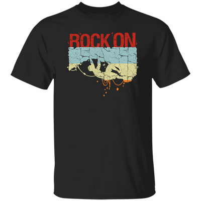 Rock On, Love Rock Gift, Best Retro Rock, Climb On Retro Rock Gift Unisex T-Shirt
