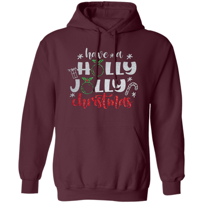 Have A Holly Jolly, Glitter Christmas, Blink Christmas, Merry Christmas, Trendy Christmas Pullover Hoodie