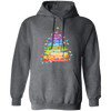 Crayon Xmas Tree, Xmas Tree Made From Crayon, Xmas Lights, Merry Christmas, Trendy Christmas Pullover Hoodie