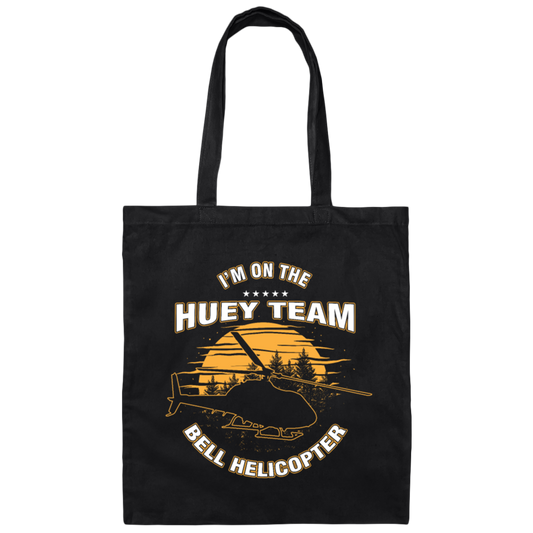 UH-1 Huey Team Helicopter Pilot Gift Canvas Tote Bag