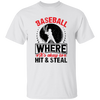 Baseball Where It's Okay To Hit And Steal, Retro Baseball Unisex T-Shirt