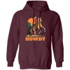 Howdy Cowboy, Cowboy In Desert, Cowboy With Horse Pullover Hoodie