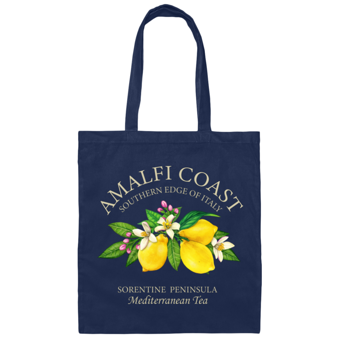 Amalfi Coast Southern Edge Of Italy, Sorentine Peninsula Mediterranean Tea Canvas Tote Bag