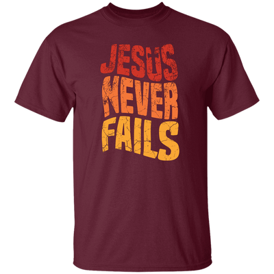 Jesus Never Fails, Jesus Cross, Retro Jesus, Christ Cross Unisex T-Shirt