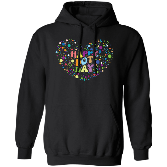 Happy Dot Day, Love Dot Day, Dot Day, Love Dots Pullover Hoodie