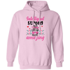 Intelligent Strong And Amazing, Messy Bun Girl, Pink Sunglasses, Valentine's Day, Trendy Valentine Pullover Hoodie