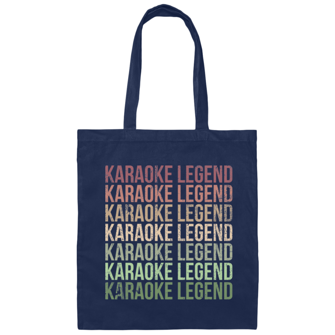 Karaoke Legend, Love To Karaoke, Retro Karaoke Design Canvas Tote Bag