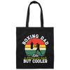 Retro Boxing Lover, Boxing Dad Like A Regular Dad But Cooler Canvas Tote Bag