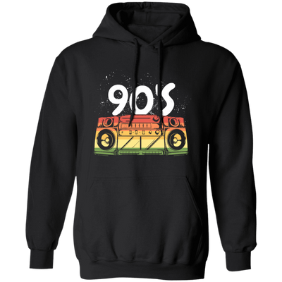 90s Boombox Radio, Old School Retro, Best 90s Birthday, 90s Love Gift Pullover Hoodie