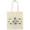 It's Me, Hi, I Am The Problem, It's Me, Three Cute Ghost Canvas Tote Bag