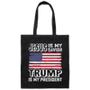 Best President, Jesus Is My Savior, Trump Is My President, Love America Canvas Tote Bag