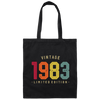 Vintage 1983, Limited Edition, Limited 1983 Gift, Birthday Gift Canvas Tote Bag