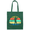 Retro Tennis, Tennis Coach Gift Canvas Tote Bag