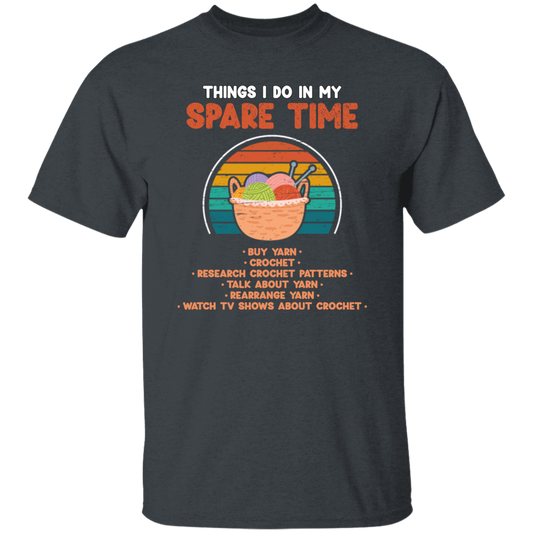 Things I Do In My Spare Time, Retro Knitting, Quilt Vintage Unisex T-Shirt