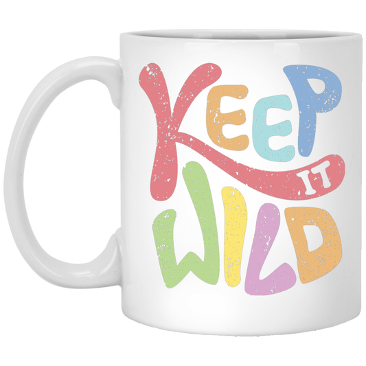 Keep It Wild, Keep It Real, Retro Wild, Wildworld White Mug