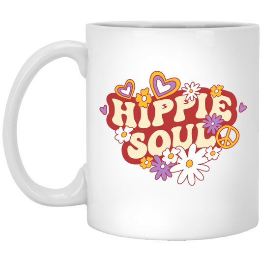 Hippie Soul, Groovy Soul, Groovy Style, Groovy Hippie White Mug