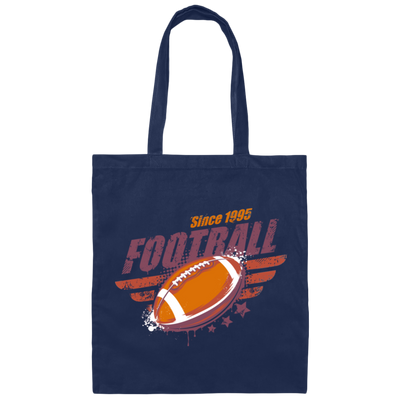 Football Since 1995, 1995 Birthday Gift, Gift For 1995 Play Football Canvas Tote Bag