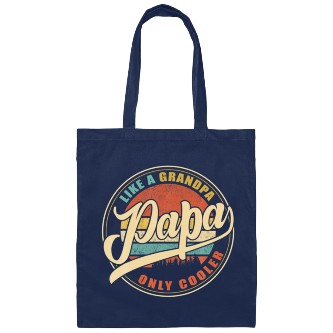 Vintage Retro Funny Gifts For Dad Papa Gift Canvas Tote Bag