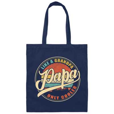 Vintage Retro Funny Gifts For Dad Papa Gift Canvas Tote Bag