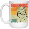 Cat Lover, Vintage British Shorthair Cat, Love Shorthair Cat, Luxury Cat White Mug