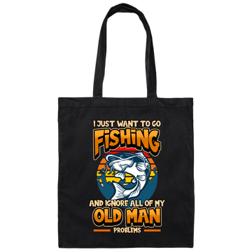 Fishing Gift, Love Fish, Fisherman Bass Sport Sea Boat Water Canvas Tote Bag