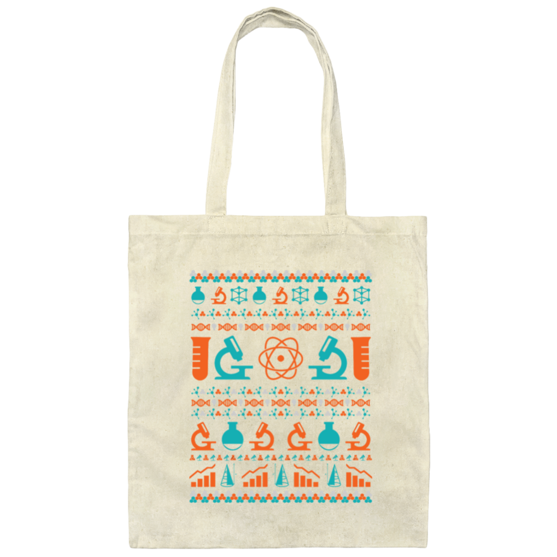 Science Ugly Funny Chemistry Teacher for Christmas Canvas Tote Bag