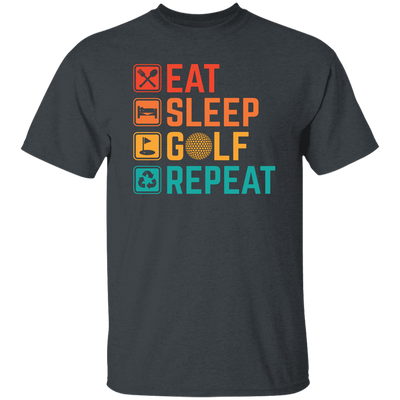 Eat Sleep Golf Repeat, Golfing, Golf, Retro Golf, Legendary Golf Unisex T-Shirt