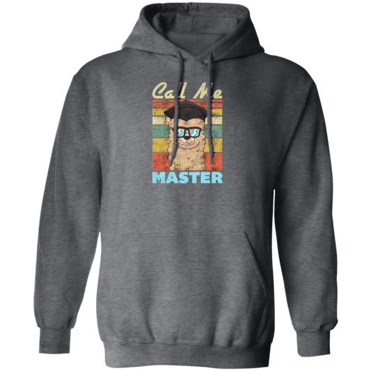 Intelligent Dog, Retro Best Dog, Call Me Master, Funny Dog, Vintage Pullover Hoodie