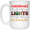 Christmas Lights Are My Favorite Color, Retro Christmas White Mug