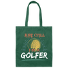 Retro Golfing, Vintage I am a Golfer Canvas Tote Bag