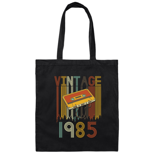 Vintage 1985 Limited, Retro Radio Limited 1985 Canvas Tote Bag