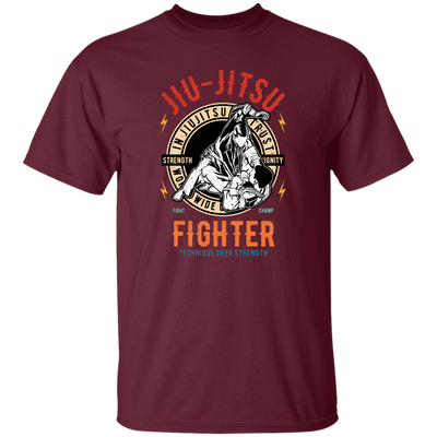 In Jiu Jitsu We Trust World Wide, Fighter Strength, Dignity Champ, Fighter Technique, Strength Combat Sport Unisex T-Shirt