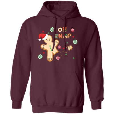 Oh Snap, Cute Gingerbread, Gingerbread Break Down The Leg Pullover Hoodie