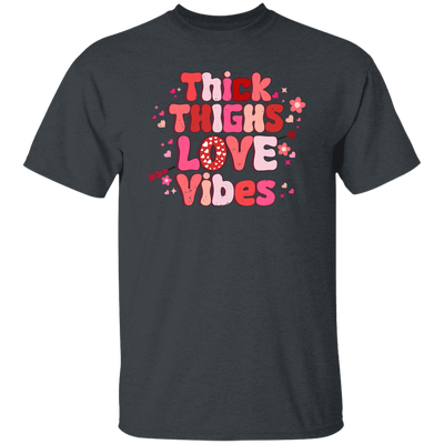 Thick Thighs Love Vibes, Retro Valentine, Love Valentine, Valentine's Day, Trendy Valentine Unisex T-Shirt