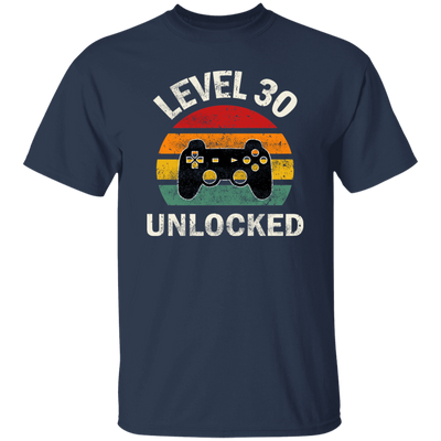 Level 30 Unlocked, Love 30th Birthday, Best Of 30th, Retro Playing Love Gift Unisex T-Shirt