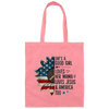 Good Girl Gift, She Is A Good Girl Loves Her Mama, Loves Jesus And America Too Canvas Tote Bag