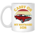 Carry On My Wayward Son, Red Car, Classic Car White Mug