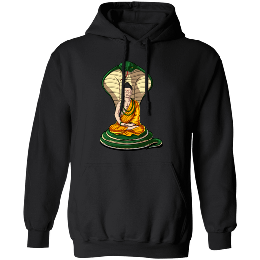 Buddha Cobra Snake, Zen Yoga, Meditation Hindu, Love Buddha Gift Pullover Hoodie