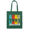 Born In 1993 Limited Edition Retro Limited Canvas Tote Bag