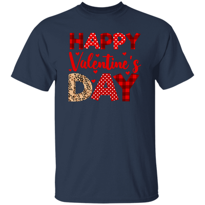 Happy Valentine's Day, Cute Valentine, Leopard Pattern, Valentine's Day, Trendy Valentine Unisex T-Shirt