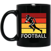 Run For American Football, Retro Football, Football Team Classic Black Mug