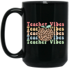 Teacher Vibes, Apple Lover, Apple Vibes, Groovy Teacher Black Mug