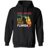 Orlando, Orlando Florida, Established 1858, Retro Orlando Pullover Hoodie