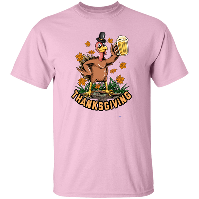 Turkey With Beer, Thanksgiving's Day, Thankful With Beer Unisex T-Shirt