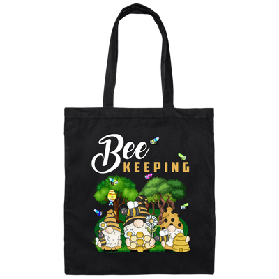 Bee Keeper Gnome, Bee Gnome, Bumble Bees, Bee Keeper Lover Gift, Best Bee Canvas Tote Bag