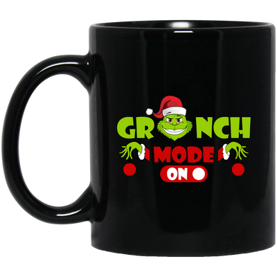 Grinch Mode On, Best Grinch, Christmas Season, Grinchmas, Trendy Halloween Black Mug